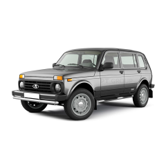 Защита порогов с накладками d63мм (НПС) L@DA "4х4 2131" с 1995-н.в.